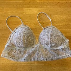 Two White Eyelet Bras